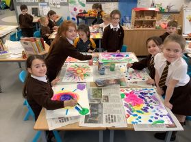 Little Artists enjoying Art Club